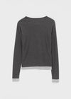 Konchana Layered Snap Long Sleeve T-shirt (S/S Ver.)