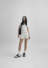 Caton SET - Kurzarm Crop-Top, Banding Shorts