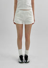 Caton SET - Kurzarm Crop-Top, Banding Shorts