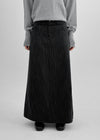 Linka Stripe Cut Out Long Skirt