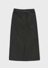 Linka Stripe Cut Out Long Skirt