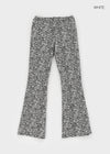 Ouki Pattern Bootcut Banding Pants