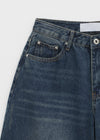 Grooving Pocket Wide Denim Pants