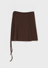 Fit Strap Button Rap Skirt Pants