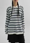 Hoots Stripe Collar Knit