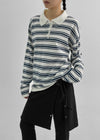 Hoots Stripe Collar Knit