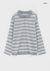 Hoots Stripe Collar Knit