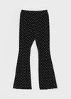 Human Layered Ribbed Boots Cut Dot Banding Pants