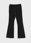 Human Layered Ribbed Boots Cut Dot Banding Pants