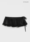 Dingt Layered See-Through Wrap Skirt (2TYPE)