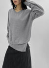 Tupe Button Loose Fit V-Neck Knit