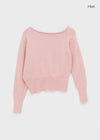 Epino Unbalance Off Shoulder Knit