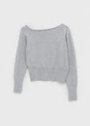 Epino Unbalance Off Shoulder Knit