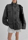 (UNISEX) Modiper Washing Field Jacket