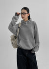 (UNISEX) Suendi Stripe Warmer Hoodie