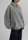 (UNISEX) Suendi Stripe Warmer Hoodie