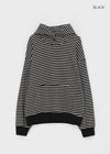 (UNISEX) Suendi Stripe Warmer Hoodie