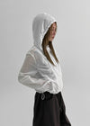 Sentom Shirring See-through Windbreaker