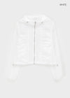 Sentom Shirring See-through Windbreaker