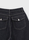 Coblem Pocket Raw Wide Denim Pants