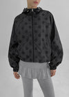 Melven Dot High Neck Wind Breaker Jumper