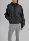 Melven Dot High Neck Wind Breaker Jumper