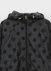 Melven Dot High Neck Wind Breaker Jumper