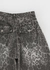 Rikku Leopard Two Way Wide Cotton Pants