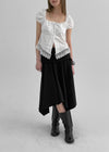 Palmk Frill Lace Short Sleeve Blouse