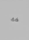 (Silver 925) Kitper Heart Earrings