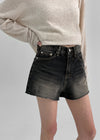 Feduff Cutting Denim Short Pants