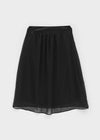 Dendomer Chiffon Dot Midi Skirt