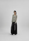 Pommis Ribbed Hood Long Sleeve T-shirt