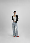 Natas Back Pocket Wide Denim Pants