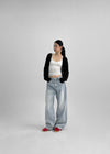 Natas Back Pocket Wide Denim Pants