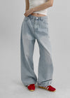 Natas Back Pocket Wide Denim Pants