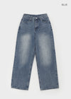 Natas Back Pocket Wide Denim Pants