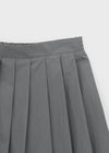 Kepom Nylon Back Banding Pleats Skirt Pants