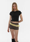 [B-BASIC] Cool Standard Round Crop Short Sleeve T-shirt (2SIZE)