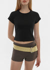 [B-BASIC] Cool Standard Round Crop Short Sleeve T-shirt (2SIZE)