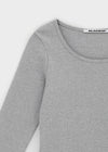 [B-BASIC] Standard U-Neck 3/4 Sleeve T-shirt (2SIZE)