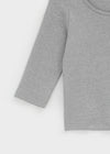 [B-BASIC] Standard U-Neck 3/4 Sleeve T-shirt (2SIZE)