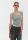[B-BASIC] Standard Wide Square Neck Sleeveless (2 SIZE)