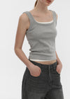[B-BASIC] Standard Wide Square Neck Sleeveless (2 SIZE)