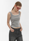 [B-BASIC] Standard Wide Square Neck Sleeveless (2 SIZE)