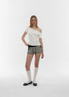 [B-BASIC] Standard Off-Shoulder Short Sleeve T-Shirt 2SIZE