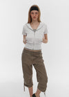 [B-BASIC] Airswet Slim Short Sleeve Hood Zipup