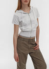 [B-BASIC] Airswet Slim Short Sleeve Hood Zipup