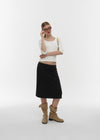 [B-BASIC] Standard U-Neck 3/4 Sleeve T-shirt (2SIZE)