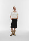 [B-BASIC] Standard U-Neck 3/4 Sleeve T-shirt (2SIZE)